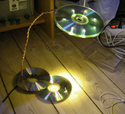 Лампа из cd